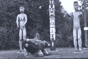 Sculpture commémorative haida