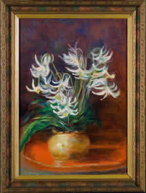 Painting of Easter Lilies