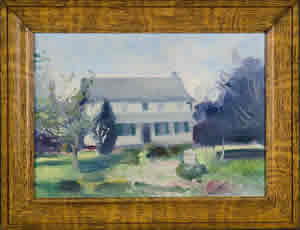 Oil Painting by Martha Harris of the Douglas house