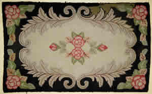 Hooked rug made by Dolly Higgins