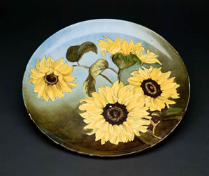 Hand painted plate by Dolly Higgins