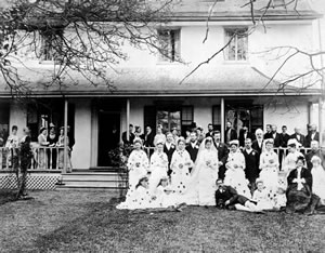 Wedding of Martha Douglas, James and Amelia’s youngest daughter, and Dennis Reginald Harris 1878