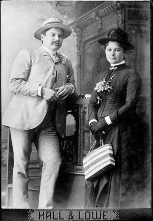 Edith Helmcken with her brother Harry