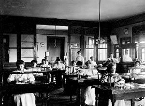Classroom in St Ann’s Academy, 1906
